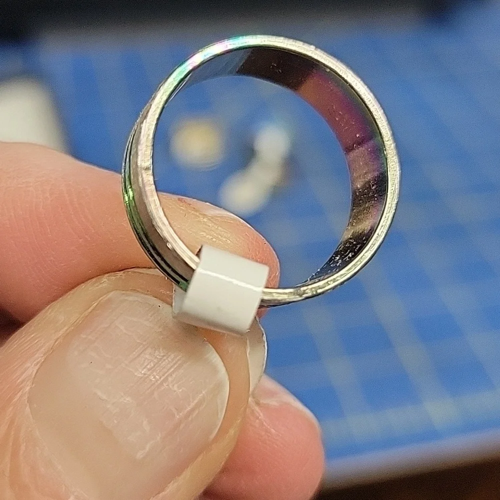 Rainbow Stainless Steel Ring Size 8